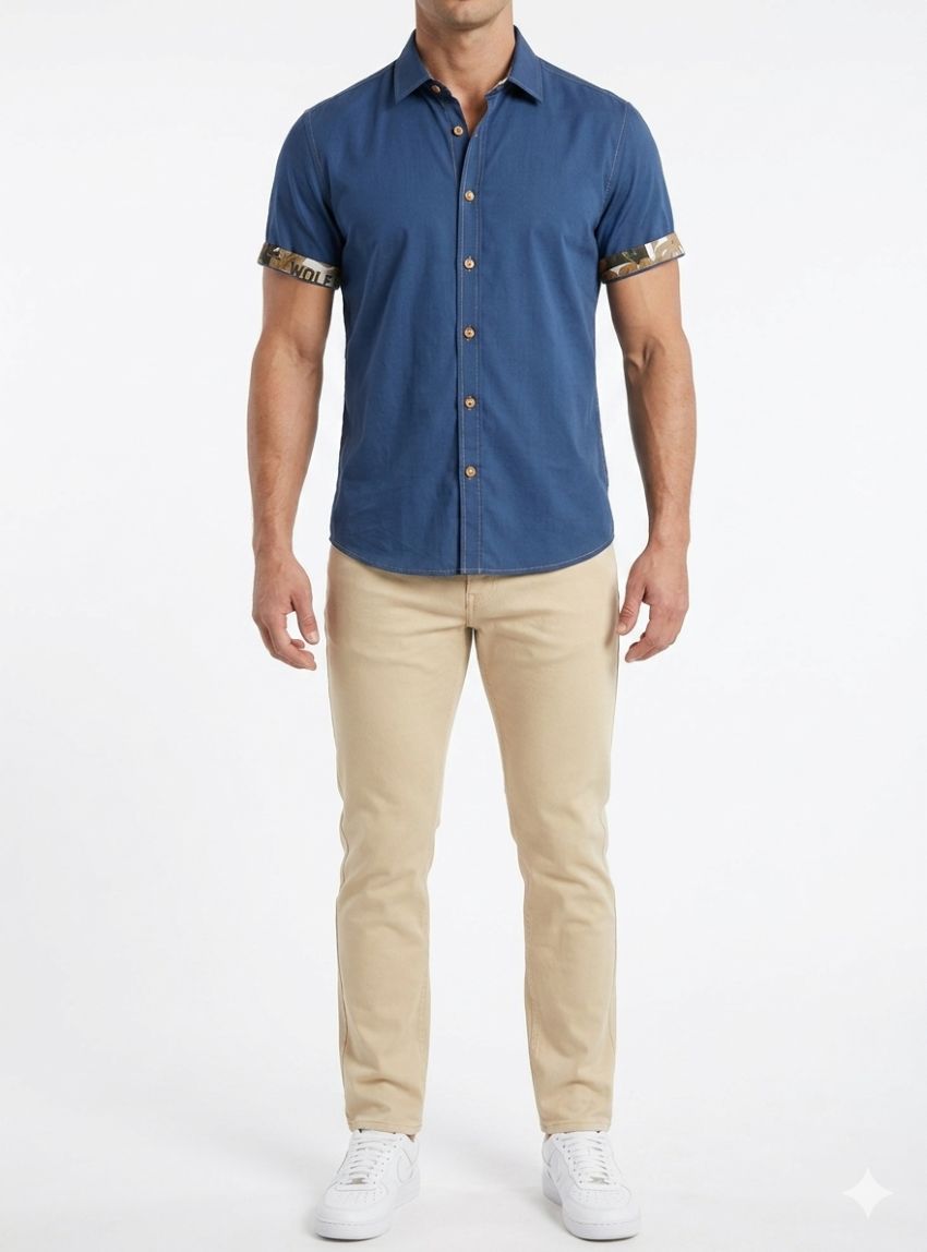Camisa voile azul de Corsare