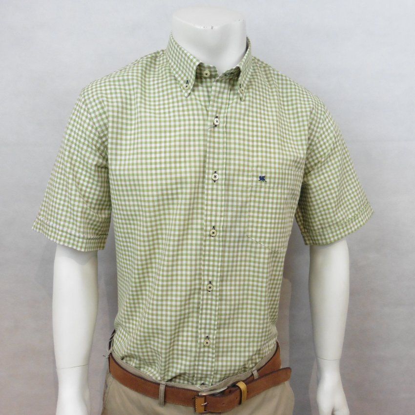 Camisa m/c cuadros verde de VNTO