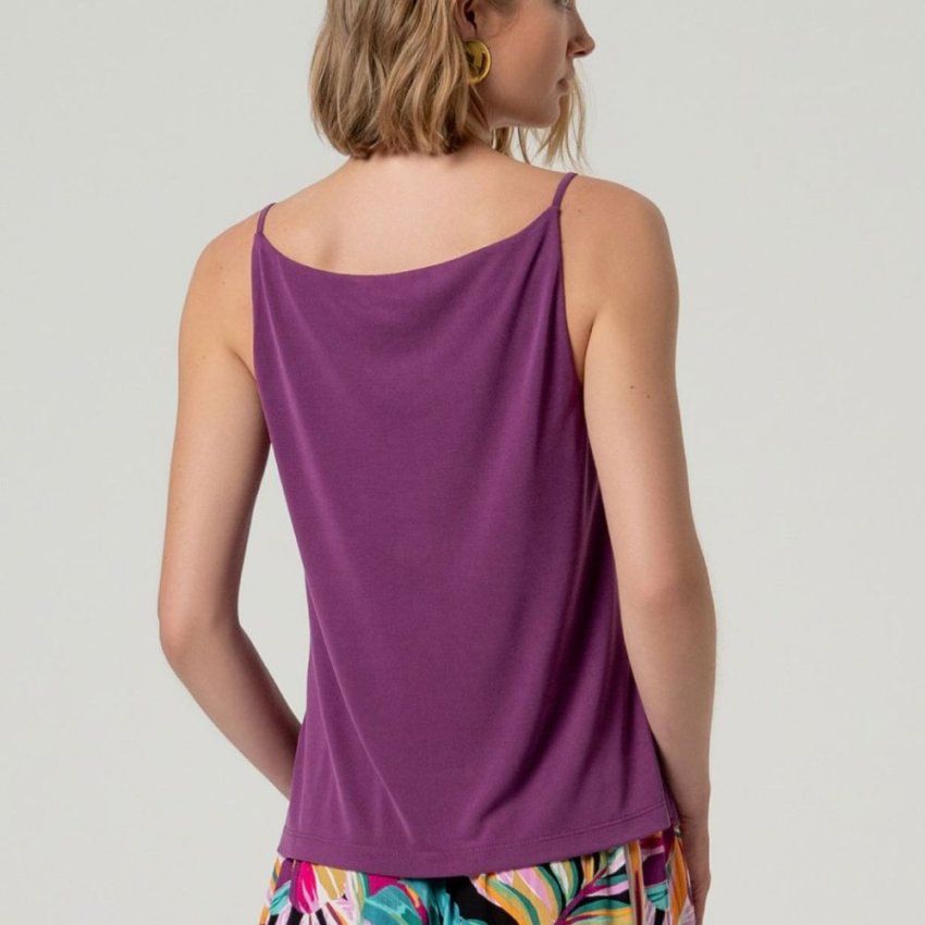 Top modal morado de Surkana