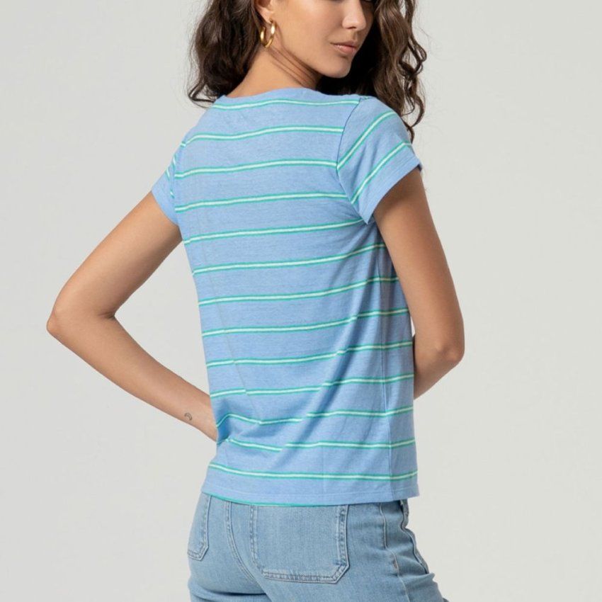 Camiseta algodón rayas de Surkana