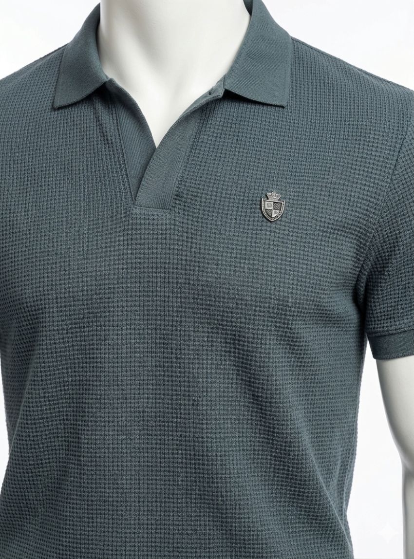 Polo nylon azul de Dark & Fish