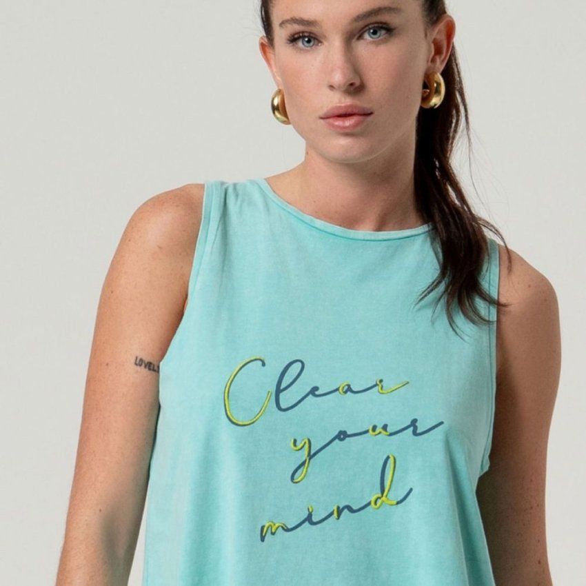 Camiseta algodón sin mangas de Surkana