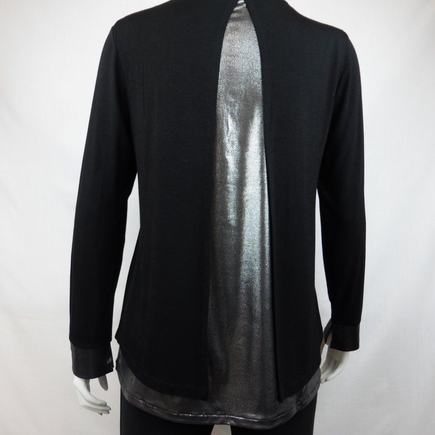 Camiseta NegraPlata de Guitare