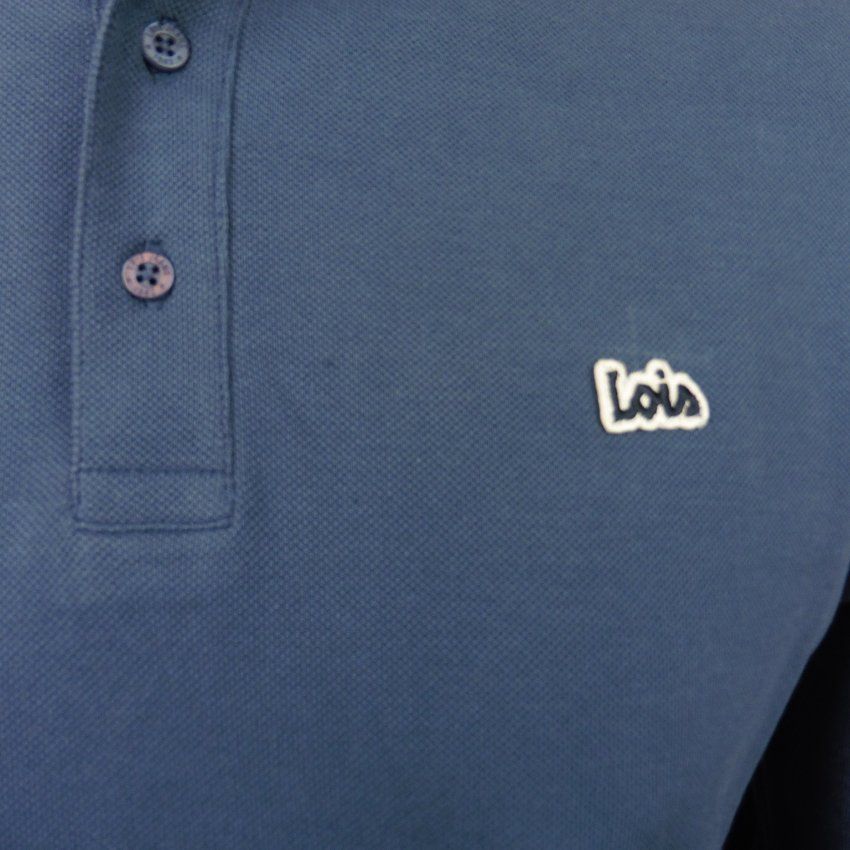 Polo azul medio de Lois