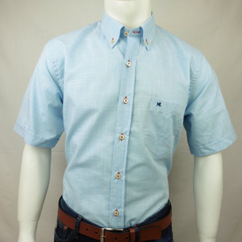 Camisa m/c celeste de VNTO