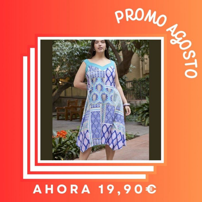 Vestido tirantes picos de SPG Woman