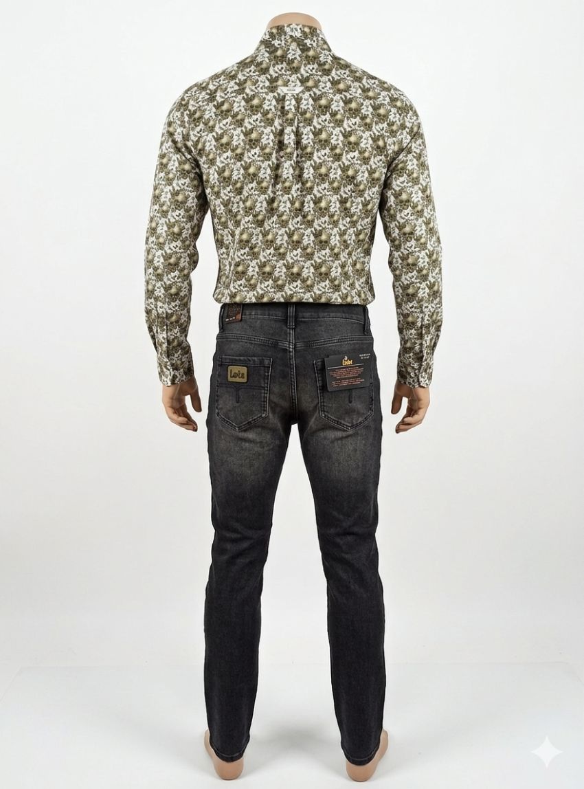 Camisa calaveras y mariposas de Yellow Skin