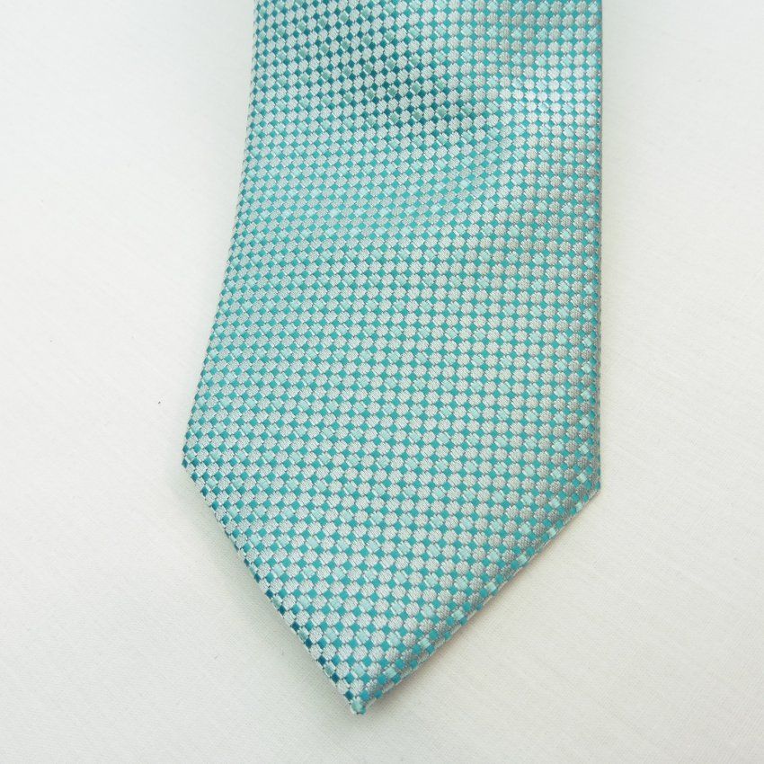 Corbata verde mini cuadros de Boccola