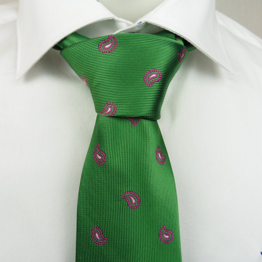 Corbata gotas verde de Boccola