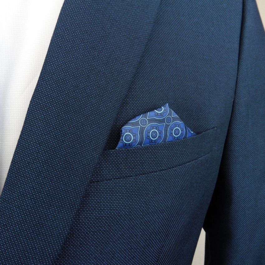 Traje entallado azul marino de True Man