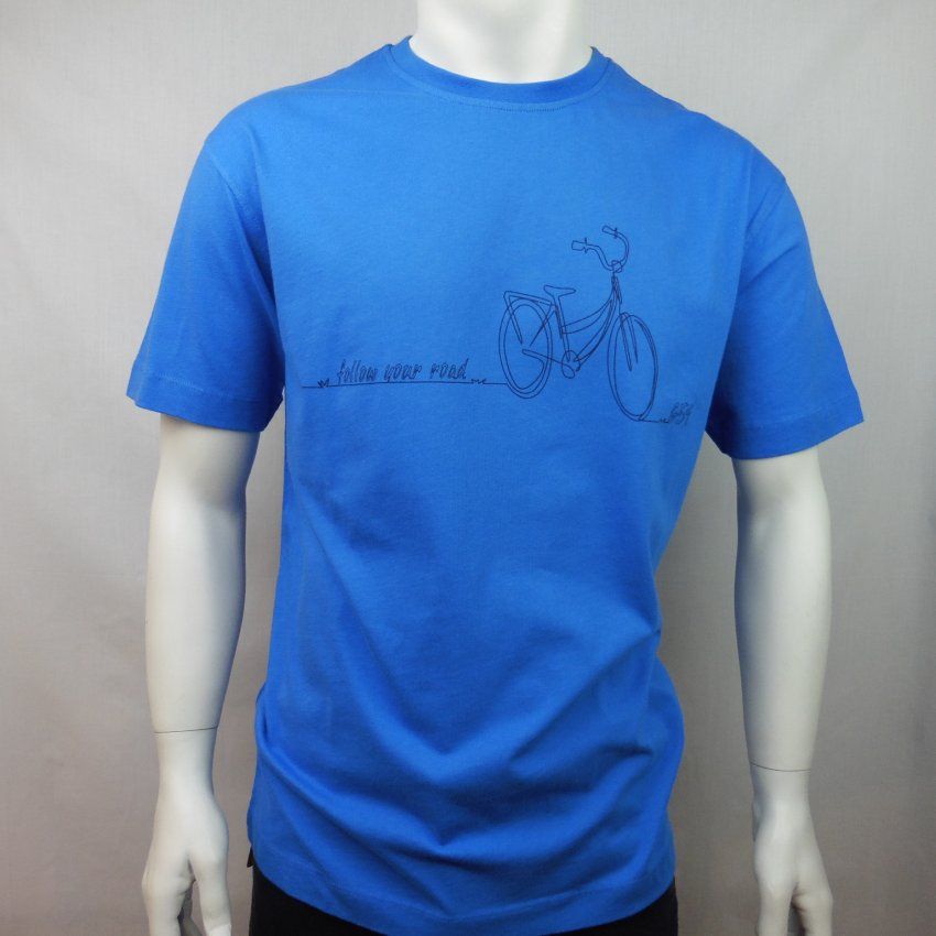 Camiseta azul bici de G54