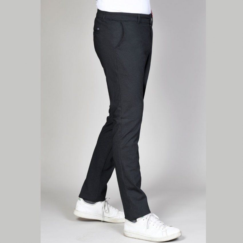 Pantalón negro mini punto de Alexander & Co.