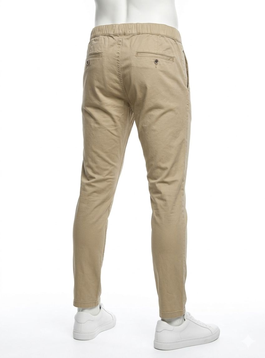 Pantalón goma beige de West