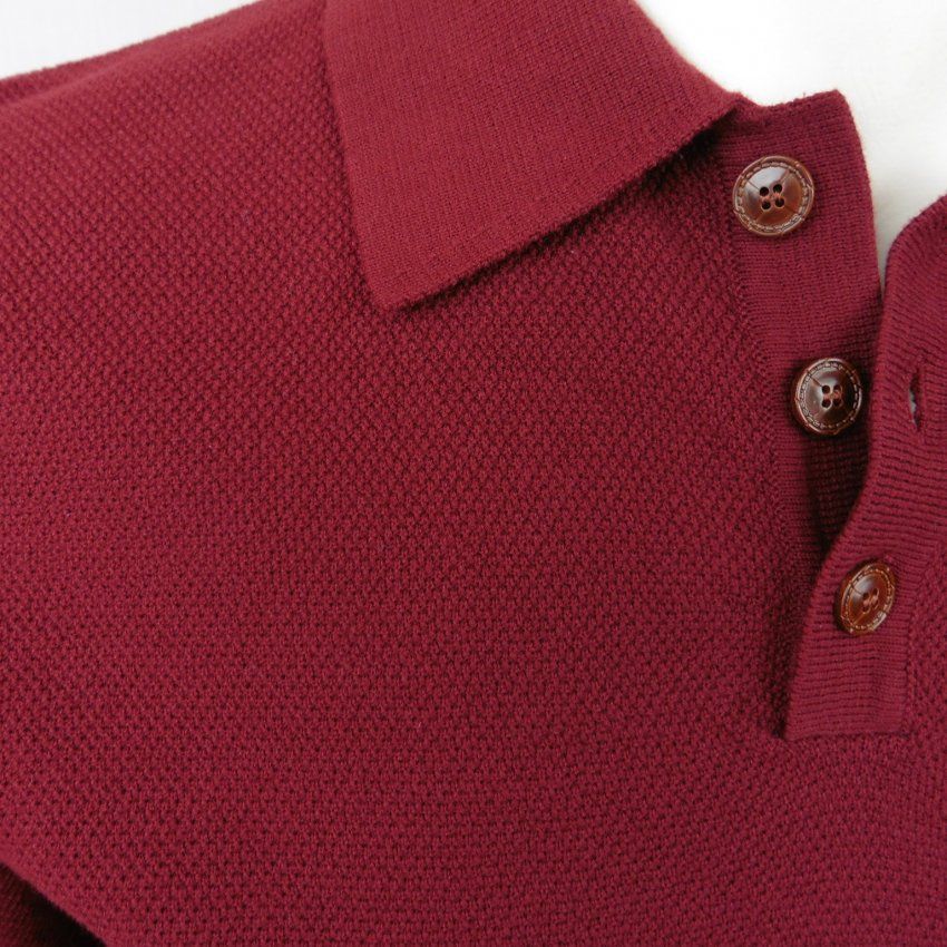 Jersey polo granate de G54
