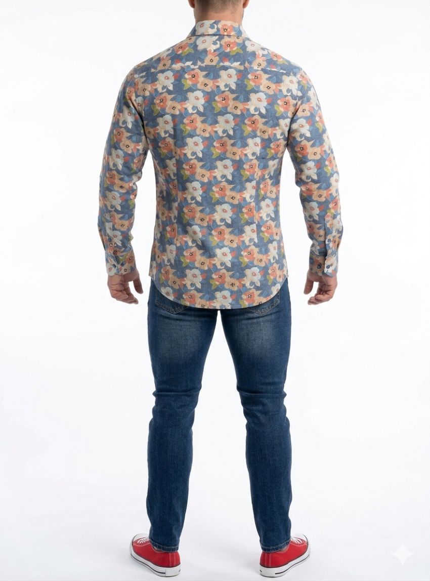 Camisa flores grandes de Corsare