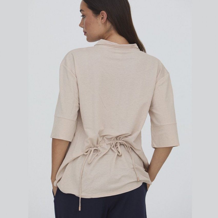 Chaqueta manga al codo beige de WNT Collection