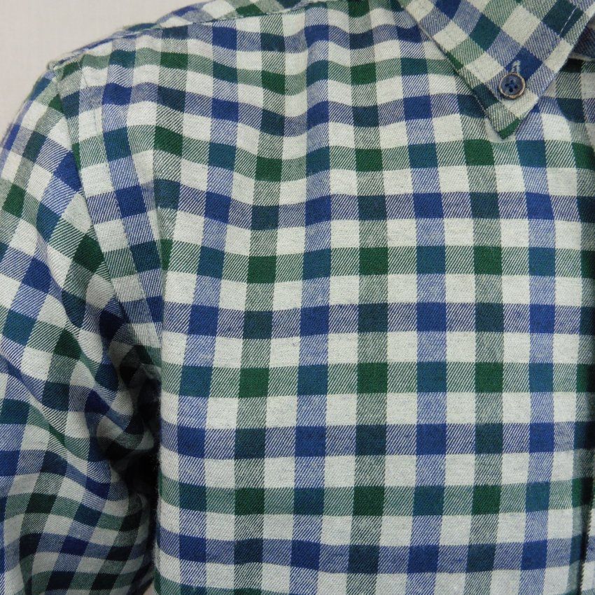 Camisa cuadros azul y verde de Dos Galgos