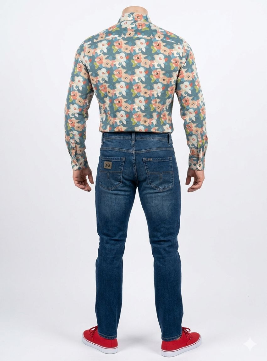 Camisa flores grandes de Corsare