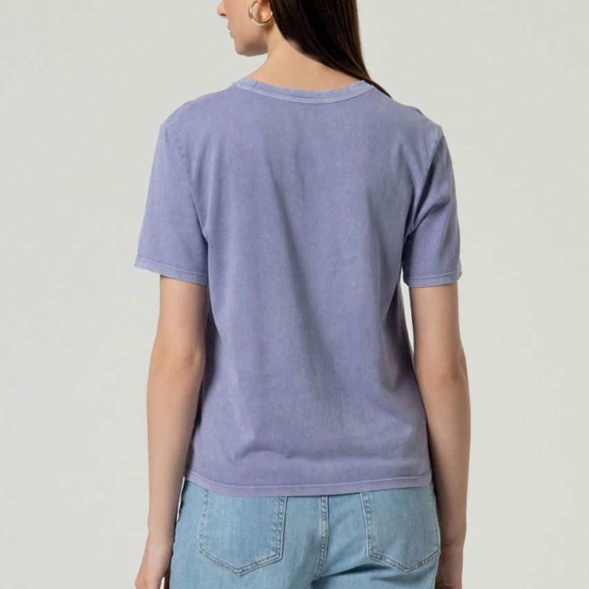 Camiseta algodón lila de Surkana