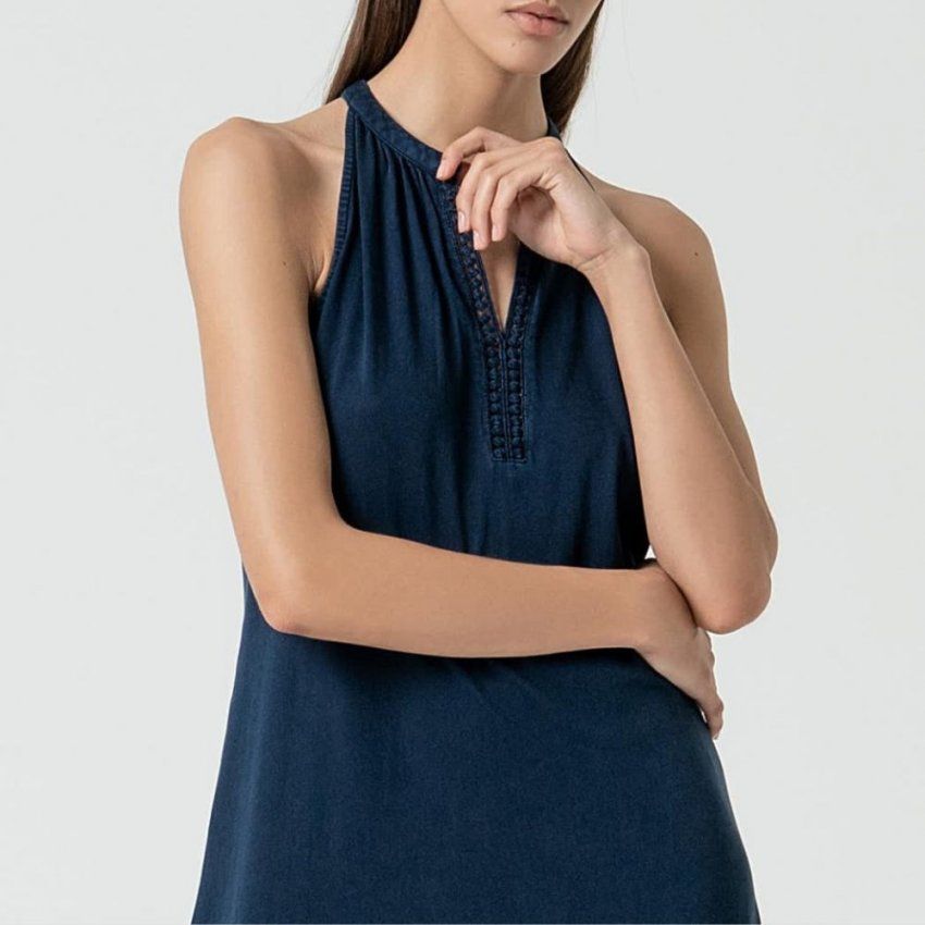 Vestido largo azul de Surkana