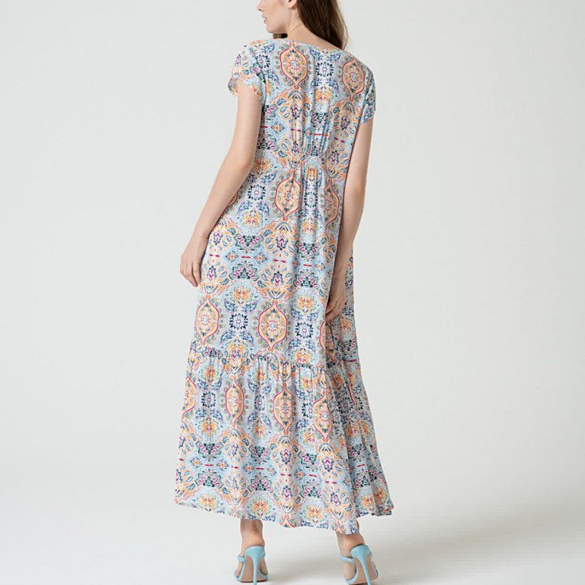 Vestido largo estampado de Surkana