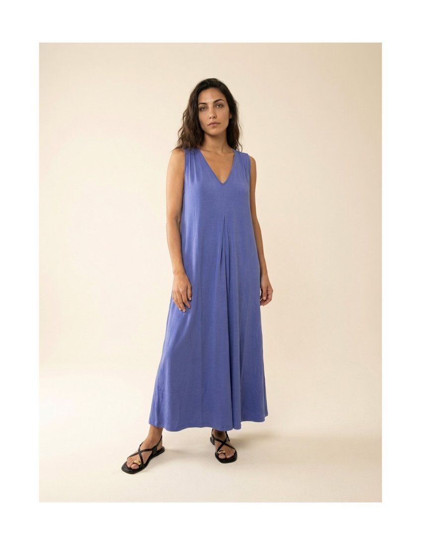 Vestido algodón lila de WNT Collection