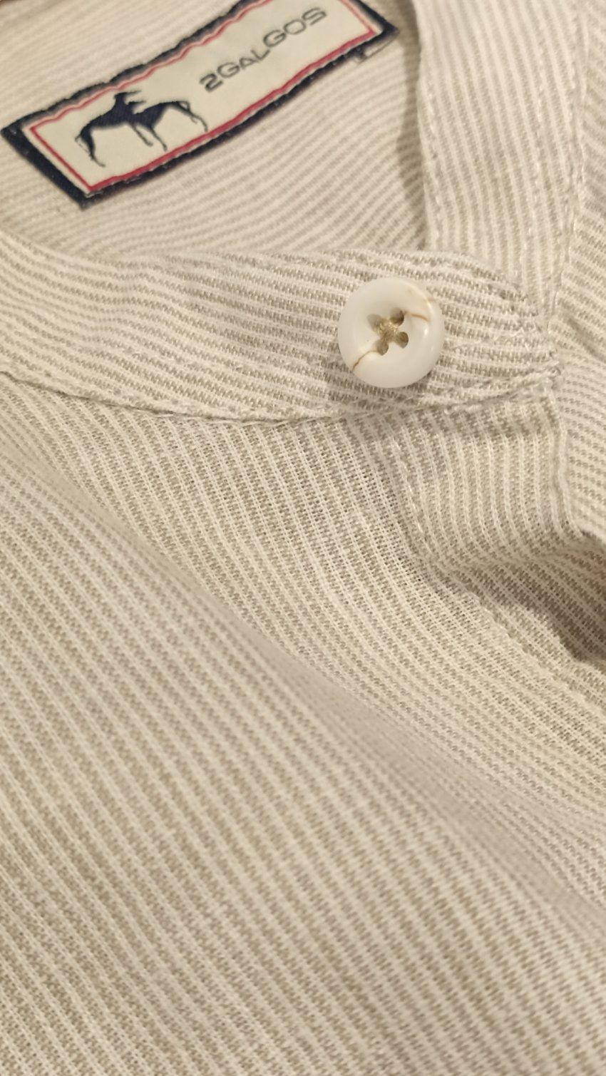 Camisa mil rayas cuello maho de Dos Galgos
