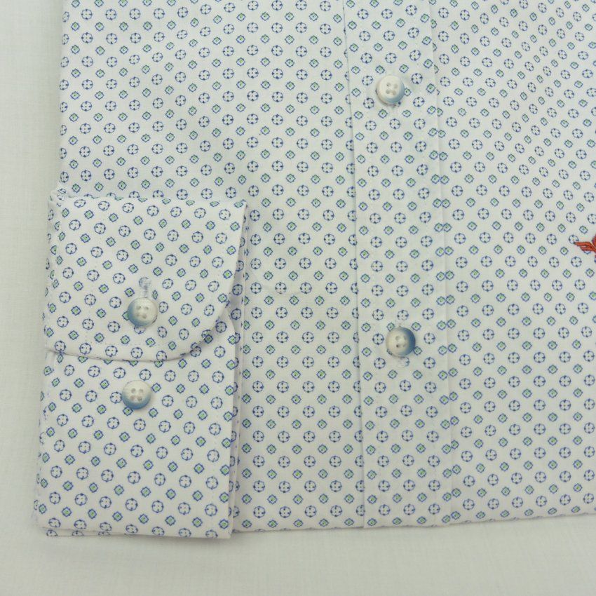 Camisa dibujo azul y verde de Corsare