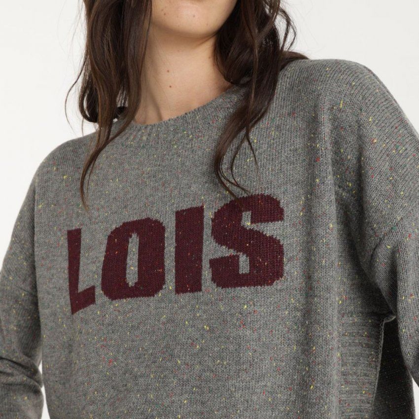 Jersey gris letras de Lois