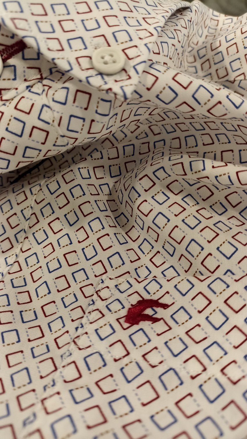 Camisa cuadros granate y azulon de Dos Galgos
