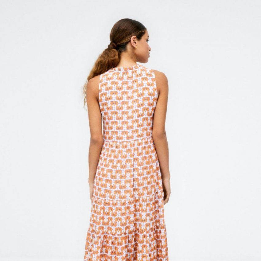 Vestido flores naranjas de Surkana