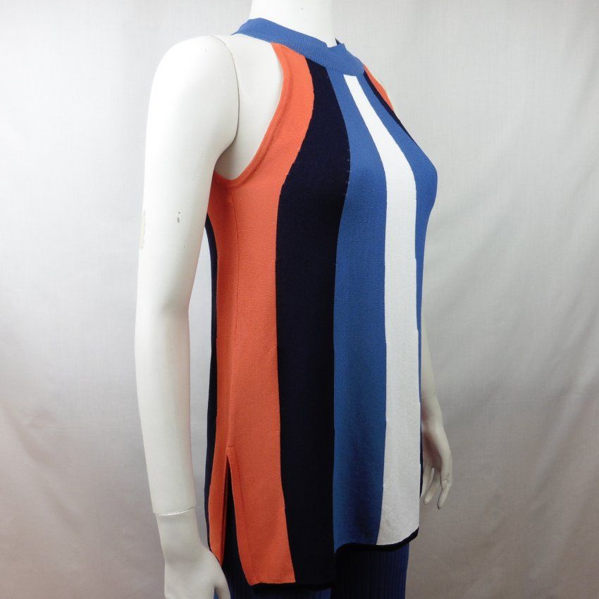 Top de punto de rayas anchas de WNT Collection