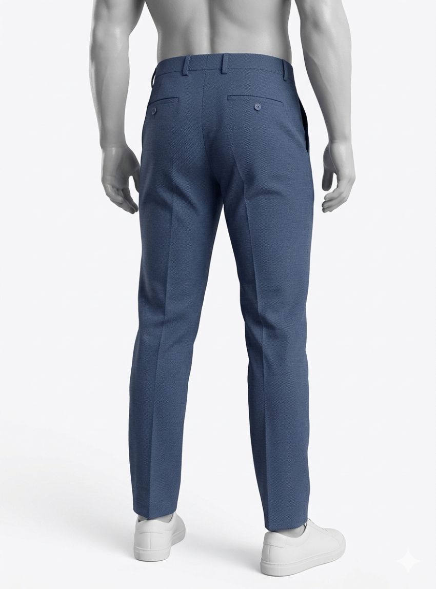 Traje azul tinta mini puntos de Alexander & Co.