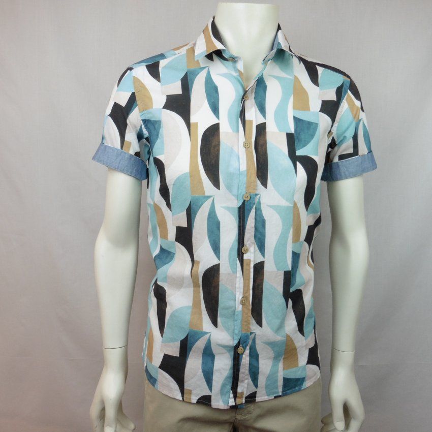 Camisa dibujo geométrico de Corsare