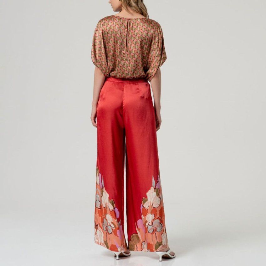 Pantalón caldera con estampado de Surkana