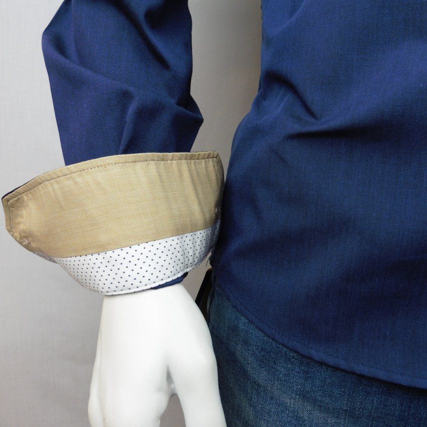 Camisa coderas azul de Yellow Skin