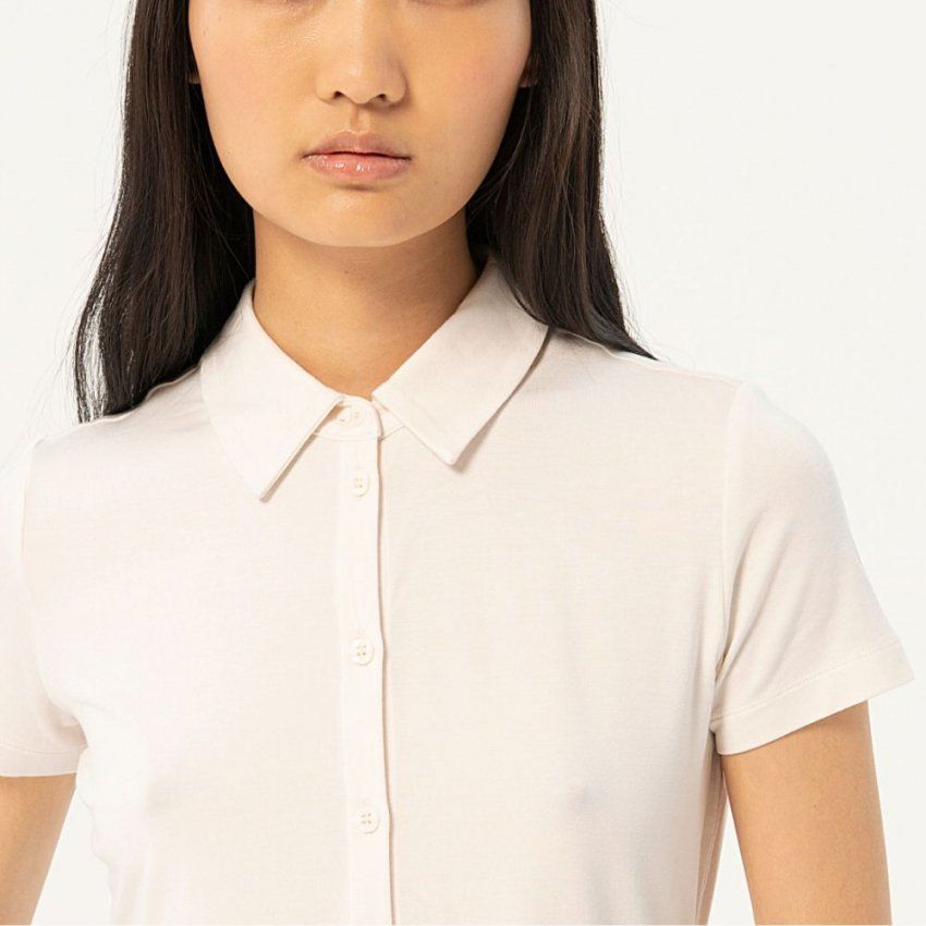Camisa de punto blanca de Surkana