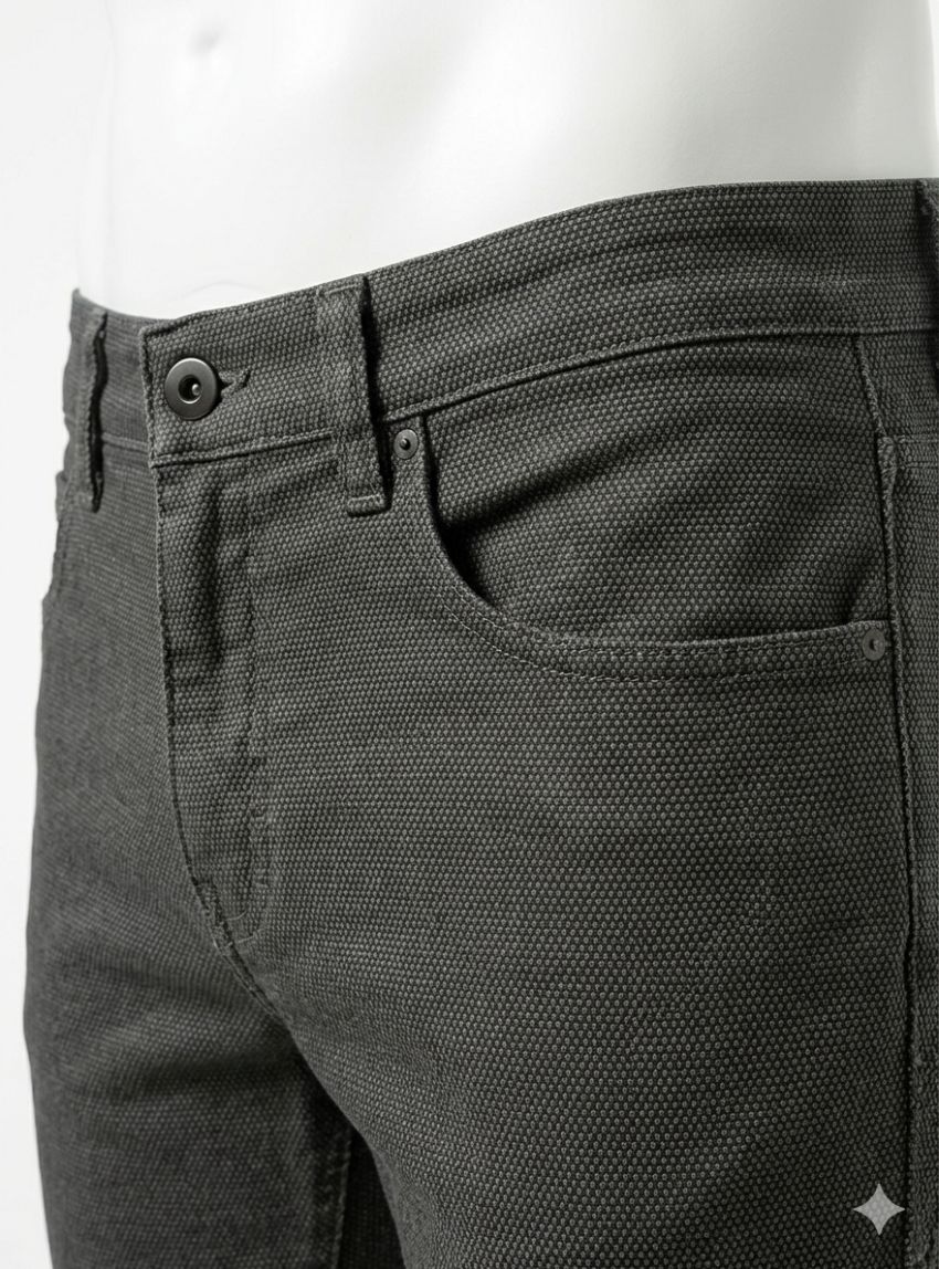 Pantalón 5 bolsillos azul dibujo de West