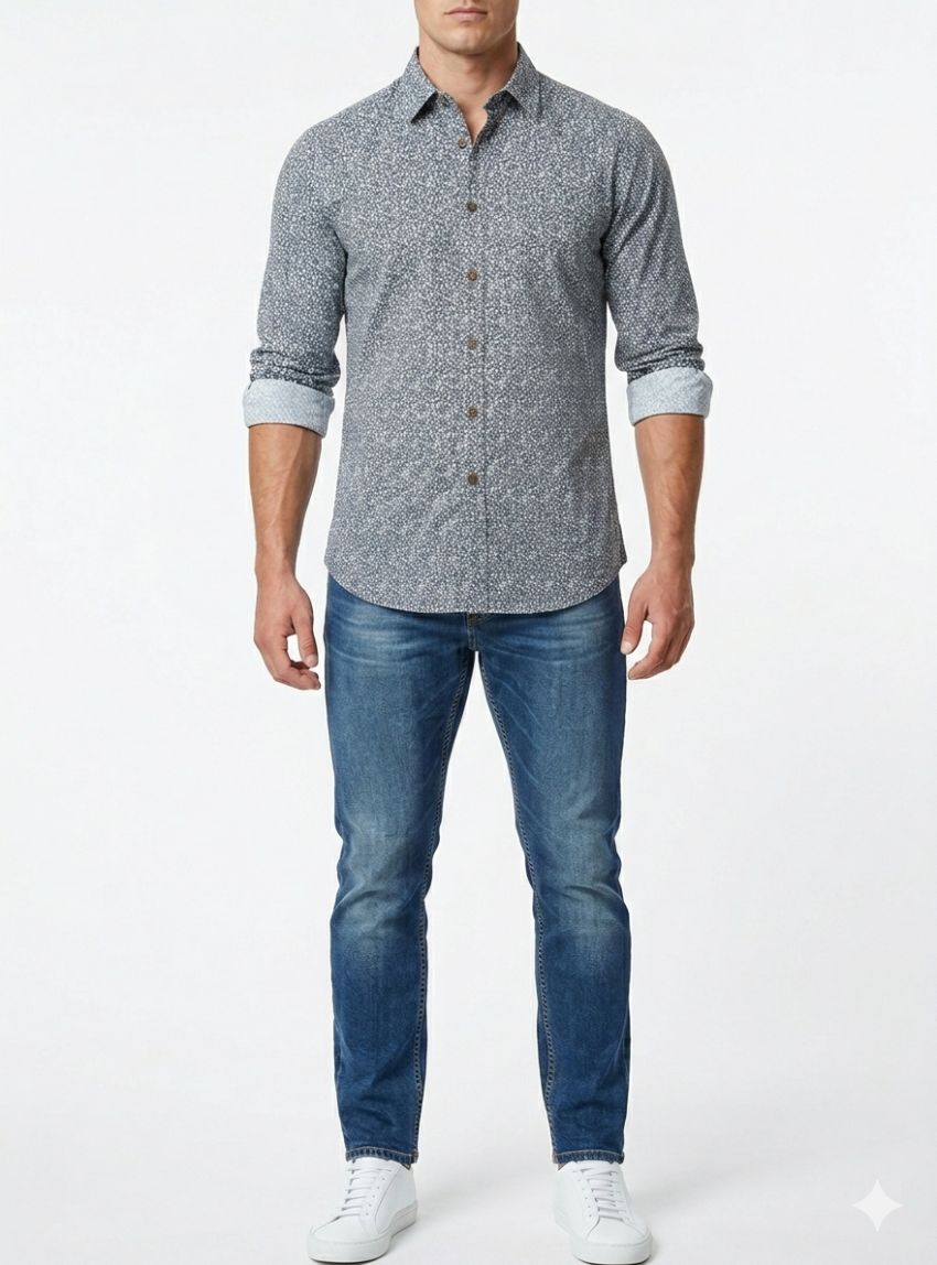 Camisa flores pequeñas de Corsare