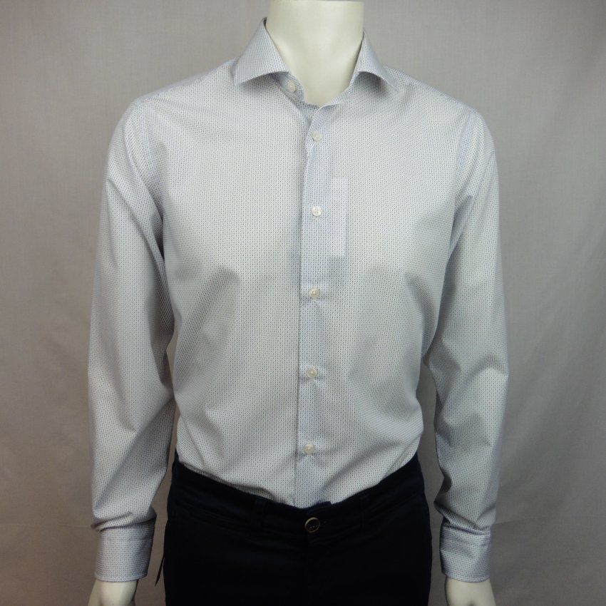 Camisa mini guiones marrones y azules de Corsare