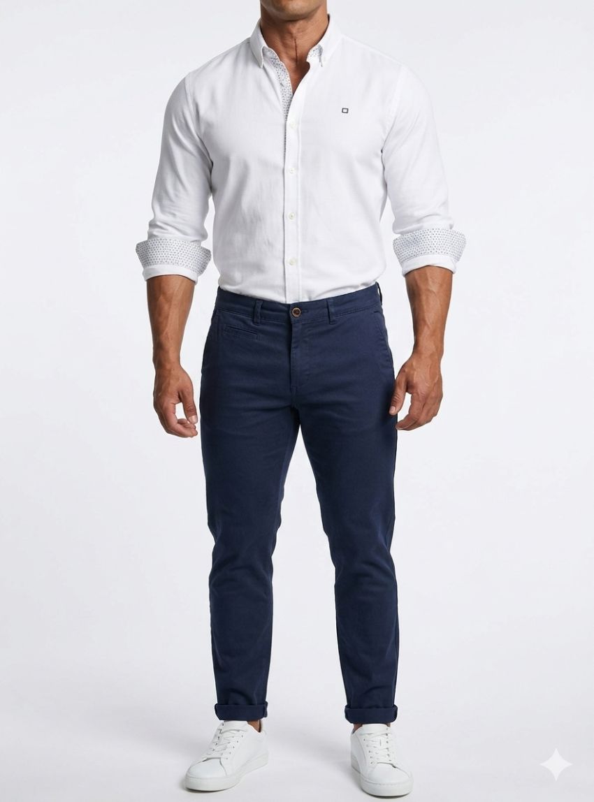 Camisa blanca relieve de Yellow Skin