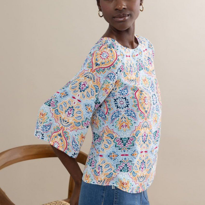 Pantalón de lyocell beige de Surkana