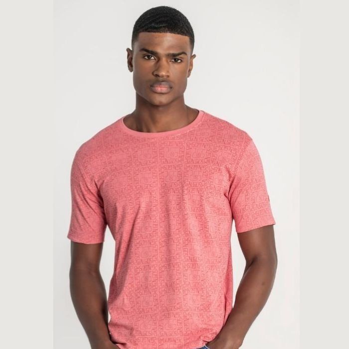 Camiseta rosa dibujos geométricos de Dos Galgos