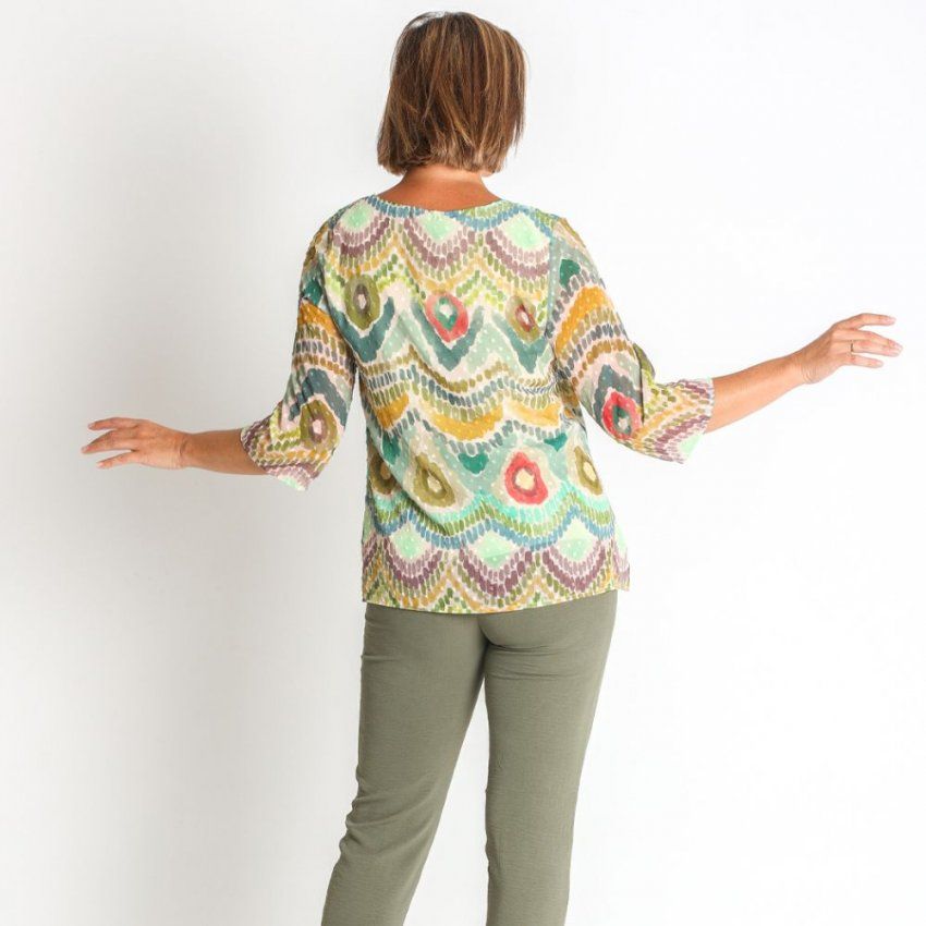 Blusa estampada plumeti de Nayat