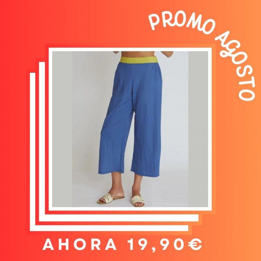 Pantalón ancho azulon de WNT Collection