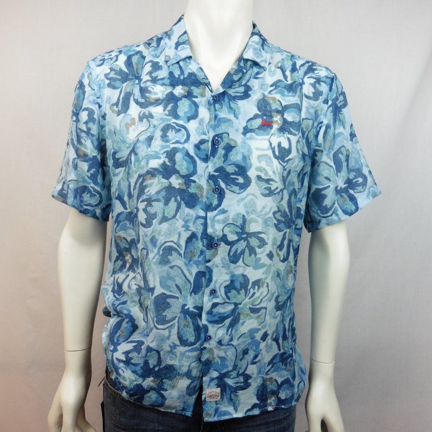 Camisa flores azules de Dark & Fish