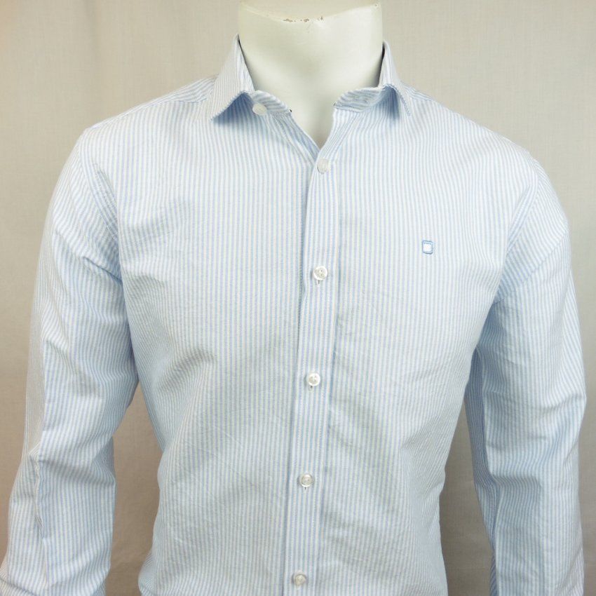 Camisa rayas celeste de Yellow Skin