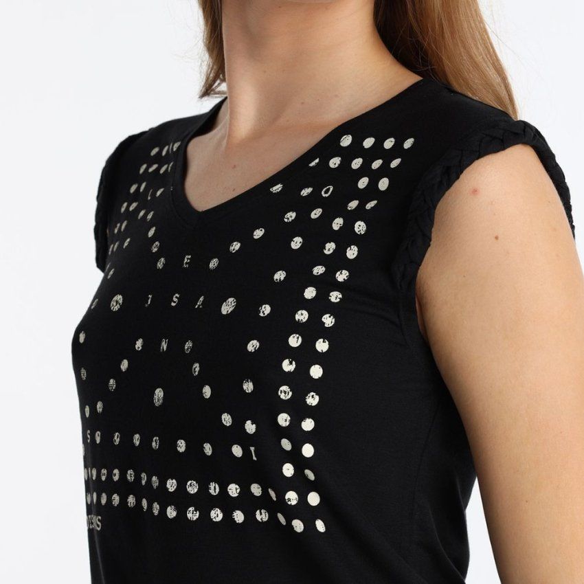 Camiseta negra topos de Lois