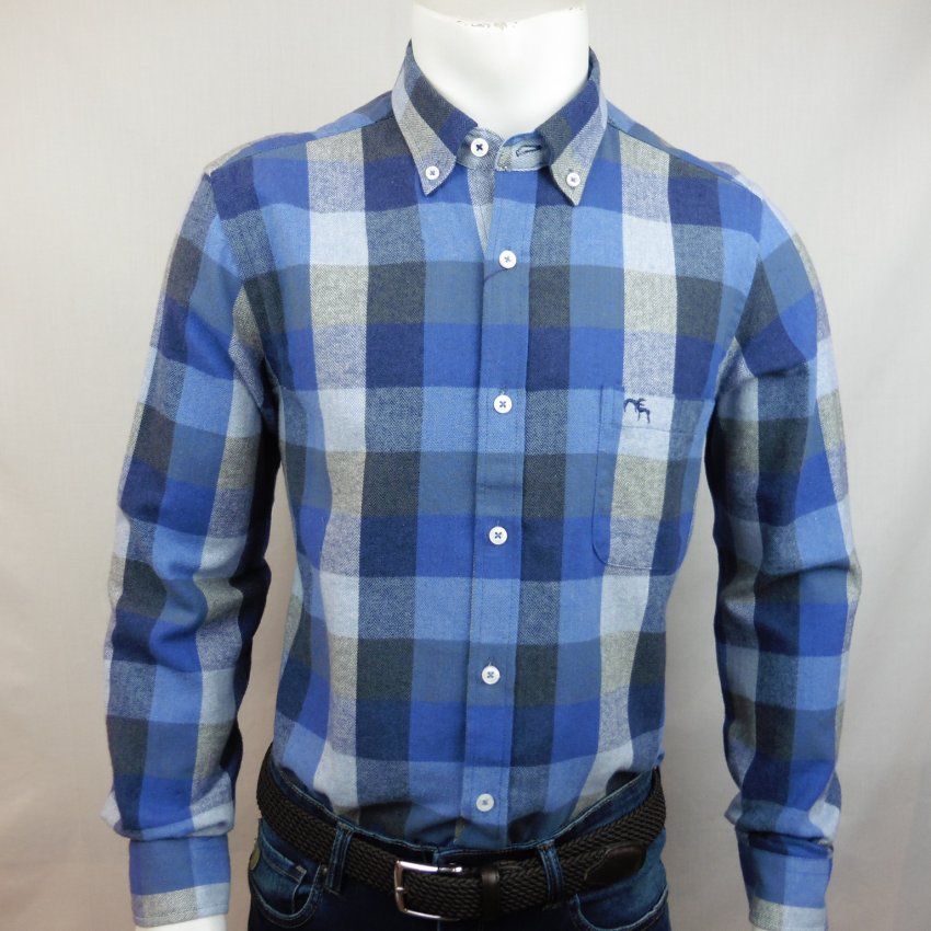 Camisa cuadros franela de Dos Galgos