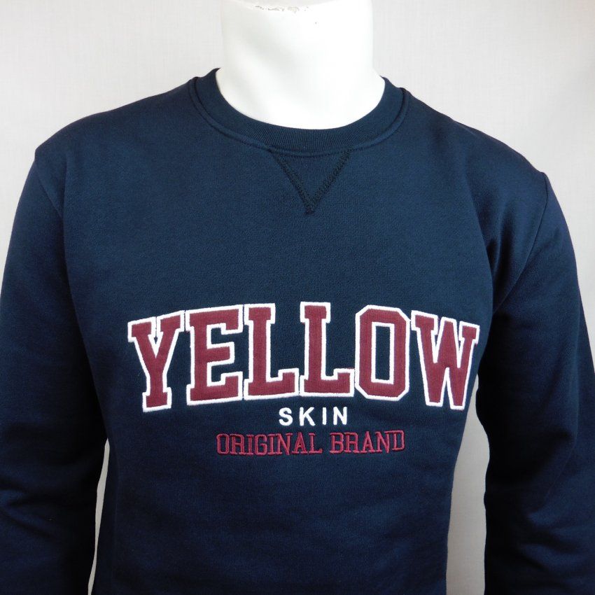 Sudadera azul marino de Yellow Skin